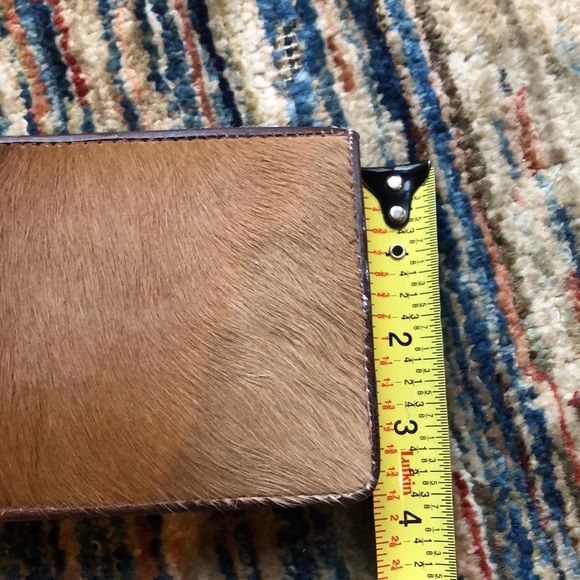 Vintage Cow Hide & Leather Wallet - Picture 11 of 14